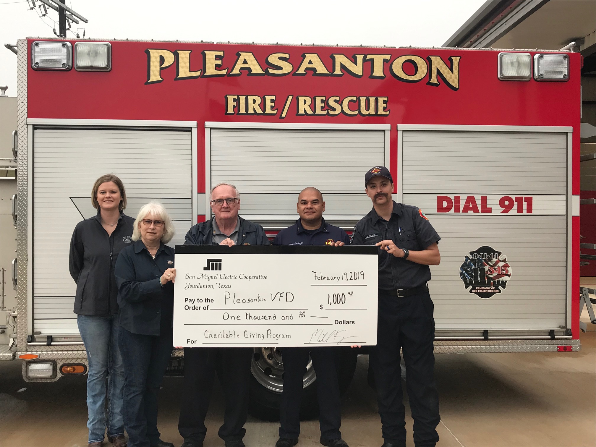 The Pleasanton Volunteer Fire Department